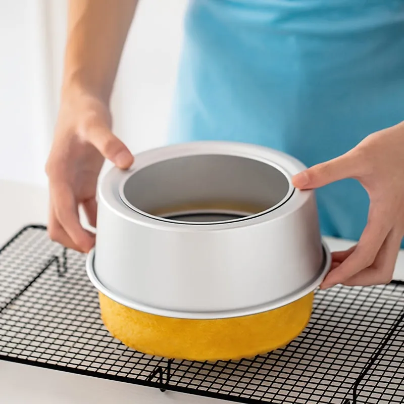3Piece Aluminium Cake Pan Set with Removable Bottoms